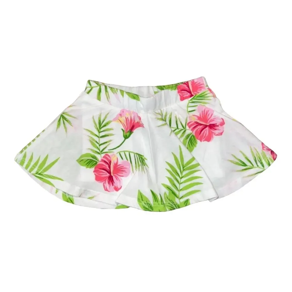 NWT Children's Place Matching Pink Floral LOVE Tank & Skort Outfit - Size 6-9M